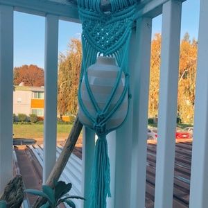Beautiful Boho "Brighten Your Day" Macrame Plant H